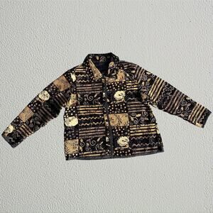 Bohemian patchwork reversible thin jacket, boho chic hippie eclectic